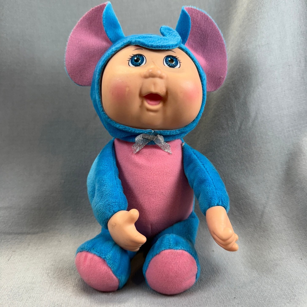 Cabbage Patch Kids Elephant Plush Doll Vintage‎ 10in Blue Cuties Collection